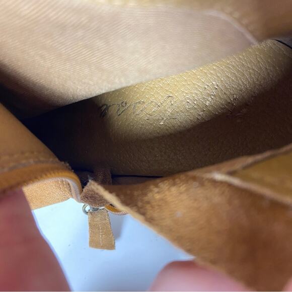 Matisse women boots 10 block heel brown suede Aztec boho festival southwestern - Picture 9 of 11